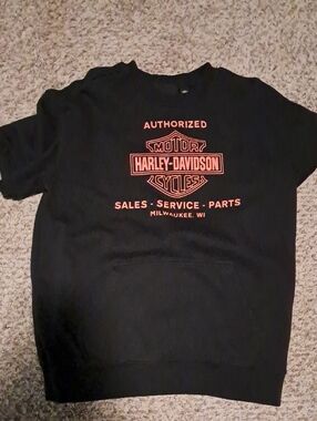 Harley Davidson short Sleeved Hoodie
